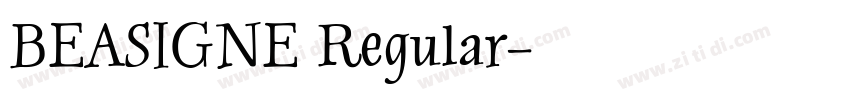 BEASIGNE Regular字体转换